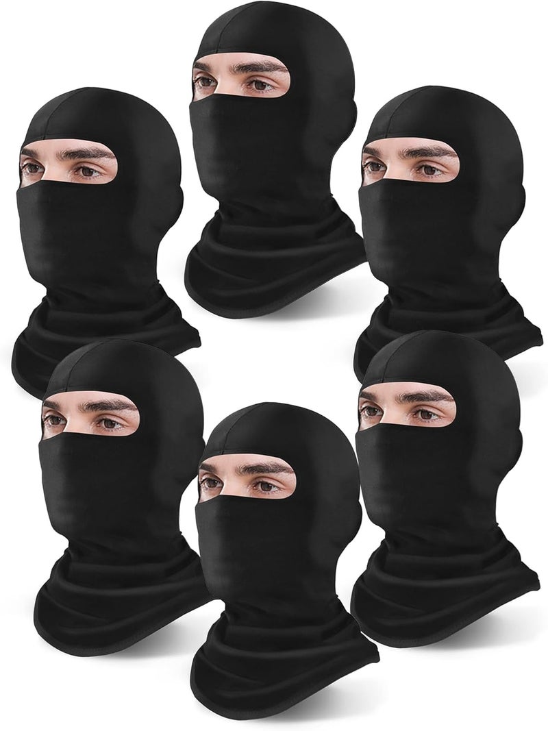 Xeoxarel 6 عبوات من قناع بالاكلافا للتزلج للرجال/النساء، تغطية كاملة للوجه - Image 1